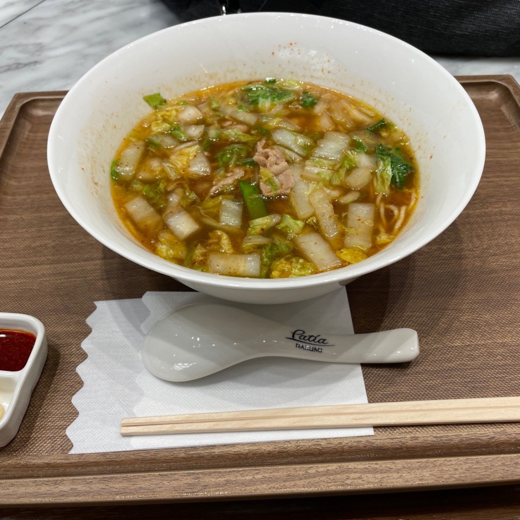 ユーザーが投稿したラーメンの写真 - 実際訪問したユーザーが直接撮影して投稿した心斎橋筋ラーメン専門店らーめん 醤 大丸心斎橋店の写真