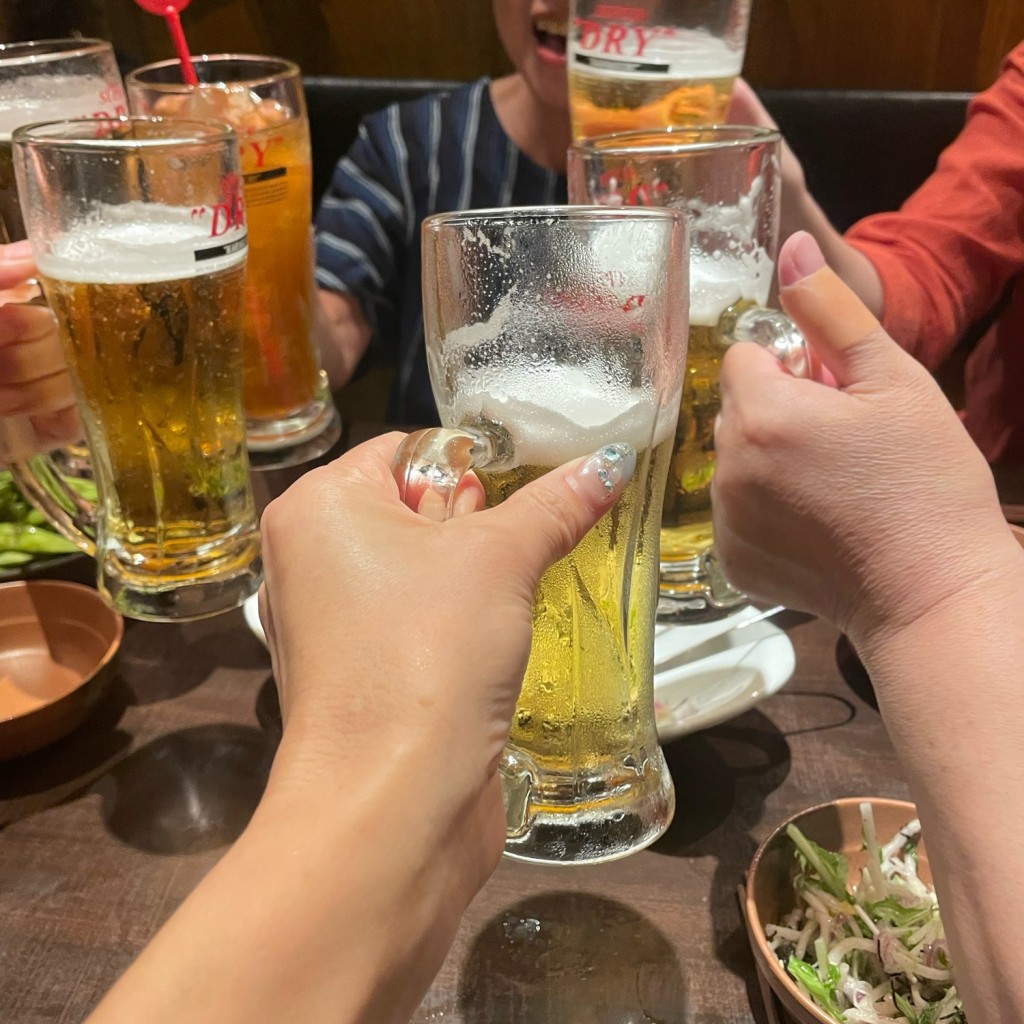 ユーザーが投稿した宴会1200円飲み放題の写真 - 実際訪問したユーザーが直接撮影して投稿した登戸居酒屋かまどか 向ヶ丘遊園店の写真