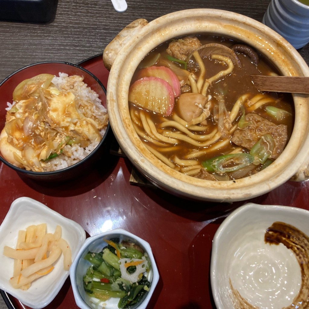 ユーザーが投稿したみそ煮込定食の写真 - 実際訪問したユーザーが直接撮影して投稿した新家和食 / 日本料理和食麺処サガミ 千音寺店の写真