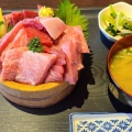 マグロ丼×2 - 実際訪問したユーザーが直接撮影して投稿した魚市場前定食屋宅配弁当・食堂 たばご屋の写真のメニュー情報