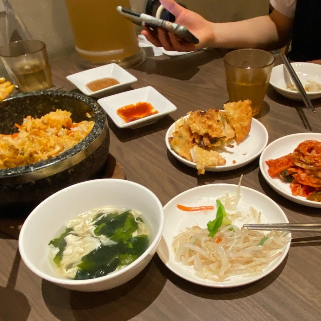 ユーザーが投稿した冷麺Lunchの写真 - 実際訪問したユーザーが直接撮影して投稿した梅田韓国料理韓国料理 bibim LUCUA大阪店の写真