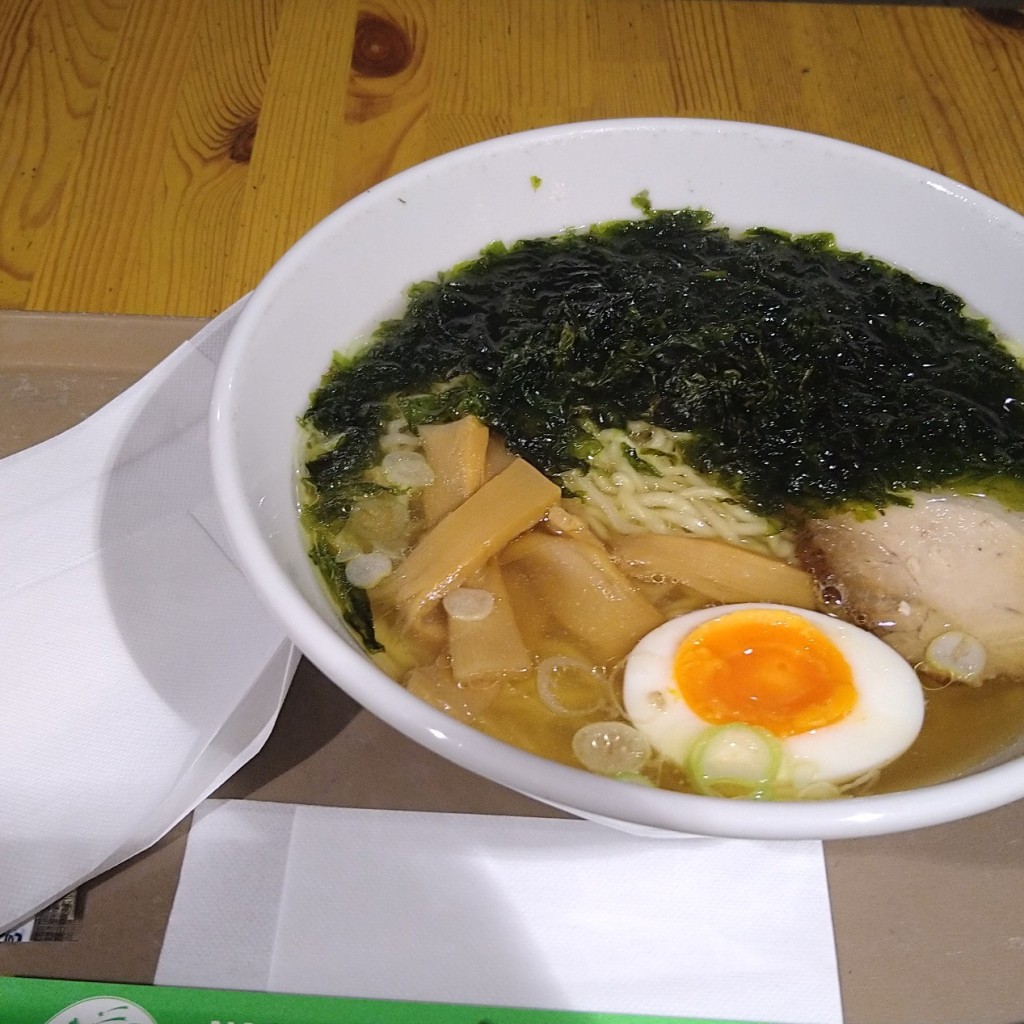 ユーザーが投稿した岩のり塩ラーメンの写真 - 実際訪問したユーザーが直接撮影して投稿した豊原丙ラーメン / つけ麺麺屋りんどうの写真