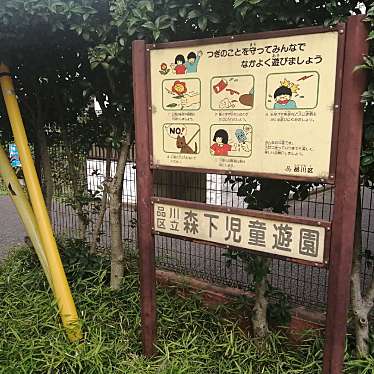 実際訪問したユーザーが直接撮影して投稿した大井公園森下児童遊園の写真