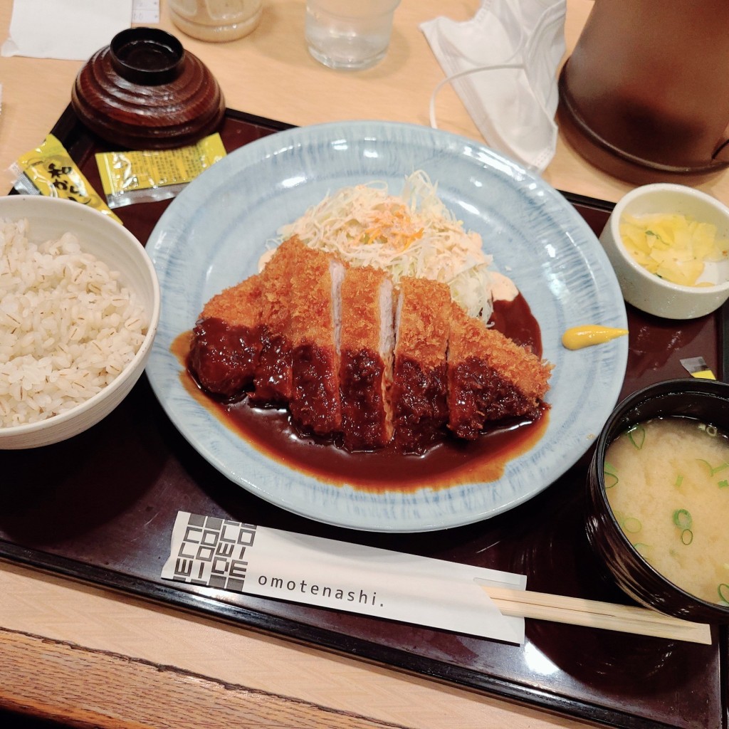 ユーザーが投稿した味噌かつ定食の写真 - 実際訪問したユーザーが直接撮影して投稿した下河端町とんかつかつ時 鯖江店の写真