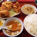 からあげ定食 - 実際訪問したユーザーが直接撮影して投稿した滝山中華料理珍来の写真のメニュー情報