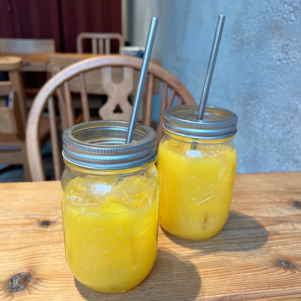 ユーザーが投稿したオレンジジュースの写真 - 実際訪問したユーザーが直接撮影して投稿した東池袋カフェエスプレッソ D ワークス 池袋店の写真