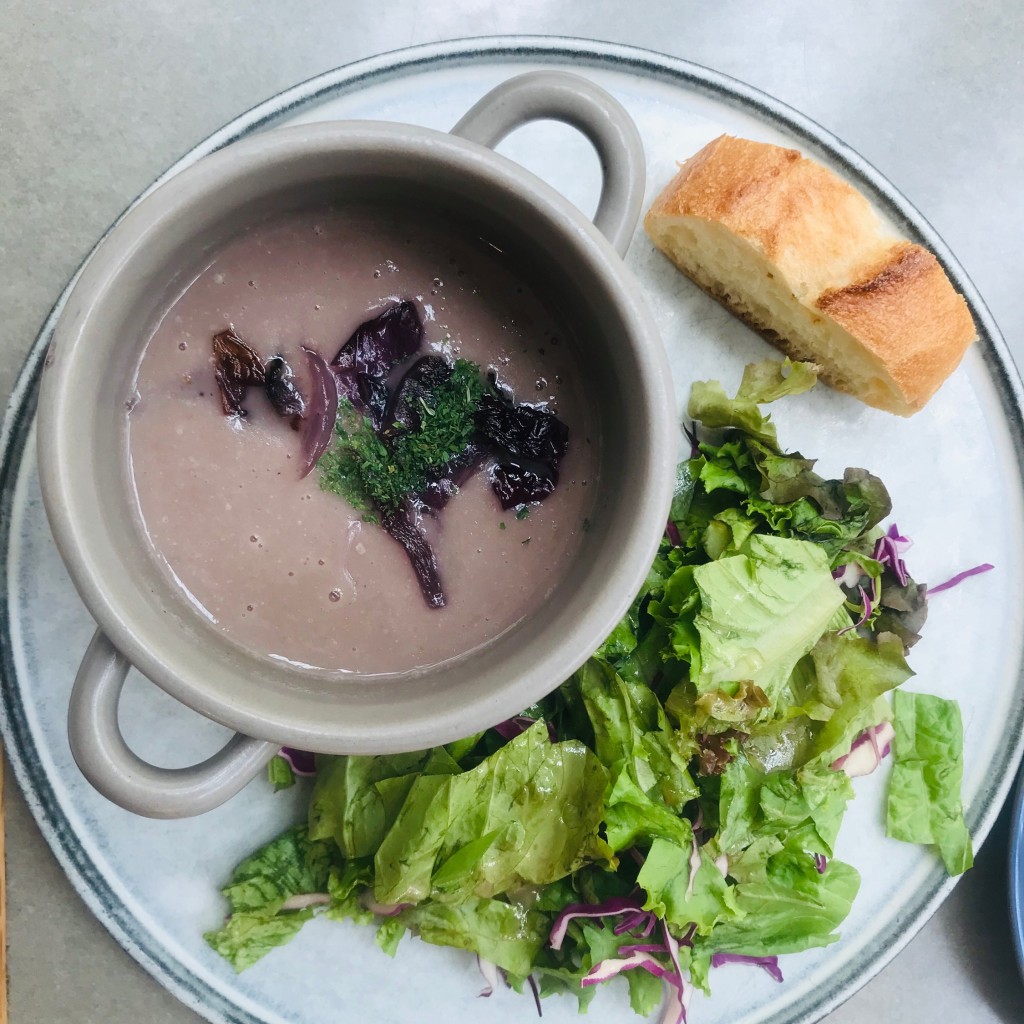 ユーザーが投稿したランチ スーププレートの写真 - 実際訪問したユーザーが直接撮影して投稿したみなとみらい西洋料理タカナシミルクレストランの写真