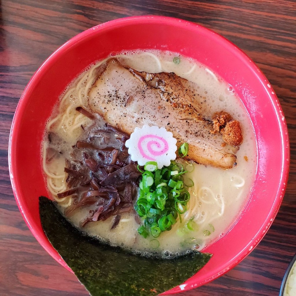 ユーザーが投稿した武骨ラーメン ノーマルの写真 - 実際訪問したユーザーが直接撮影して投稿した直江町ラーメン専門店一心屋 武骨屋商店の写真