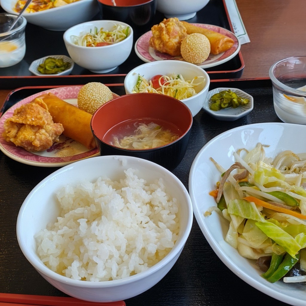 ユーザーが投稿した野菜炒め定食の写真 - 実際訪問したユーザーが直接撮影して投稿した小田町中華料理味神館 伊賀上野店の写真