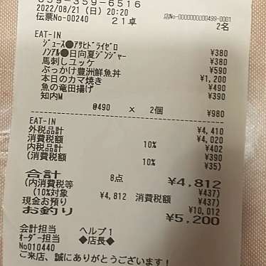 さかな酒場 魚星 近鉄四日市店のundefinedに実際訪問訪問したユーザーunknownさんが新しく投稿した新着口コミの写真