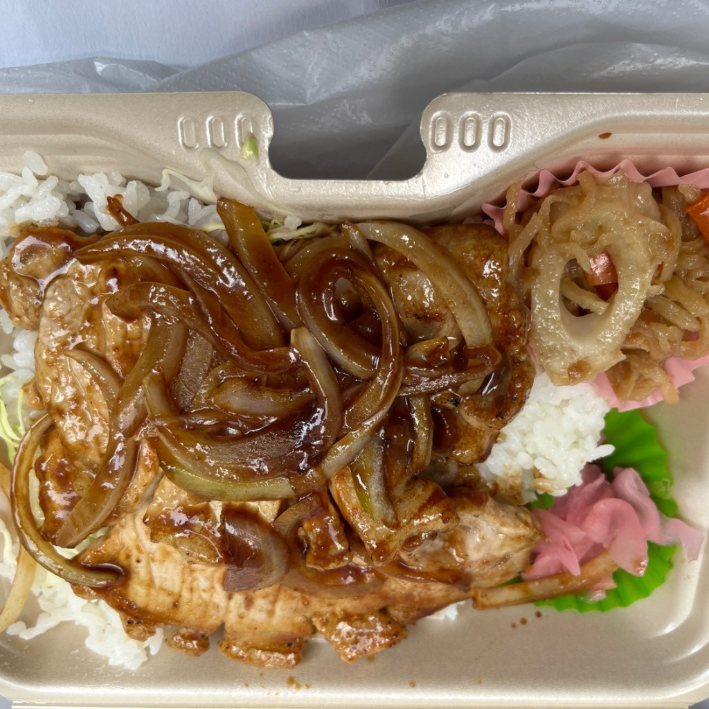 ユーザーが投稿したトンテキ丼の写真 - 実際訪問したユーザーが直接撮影して投稿した目黒お弁当三丁目のお弁当屋 すまいるの写真