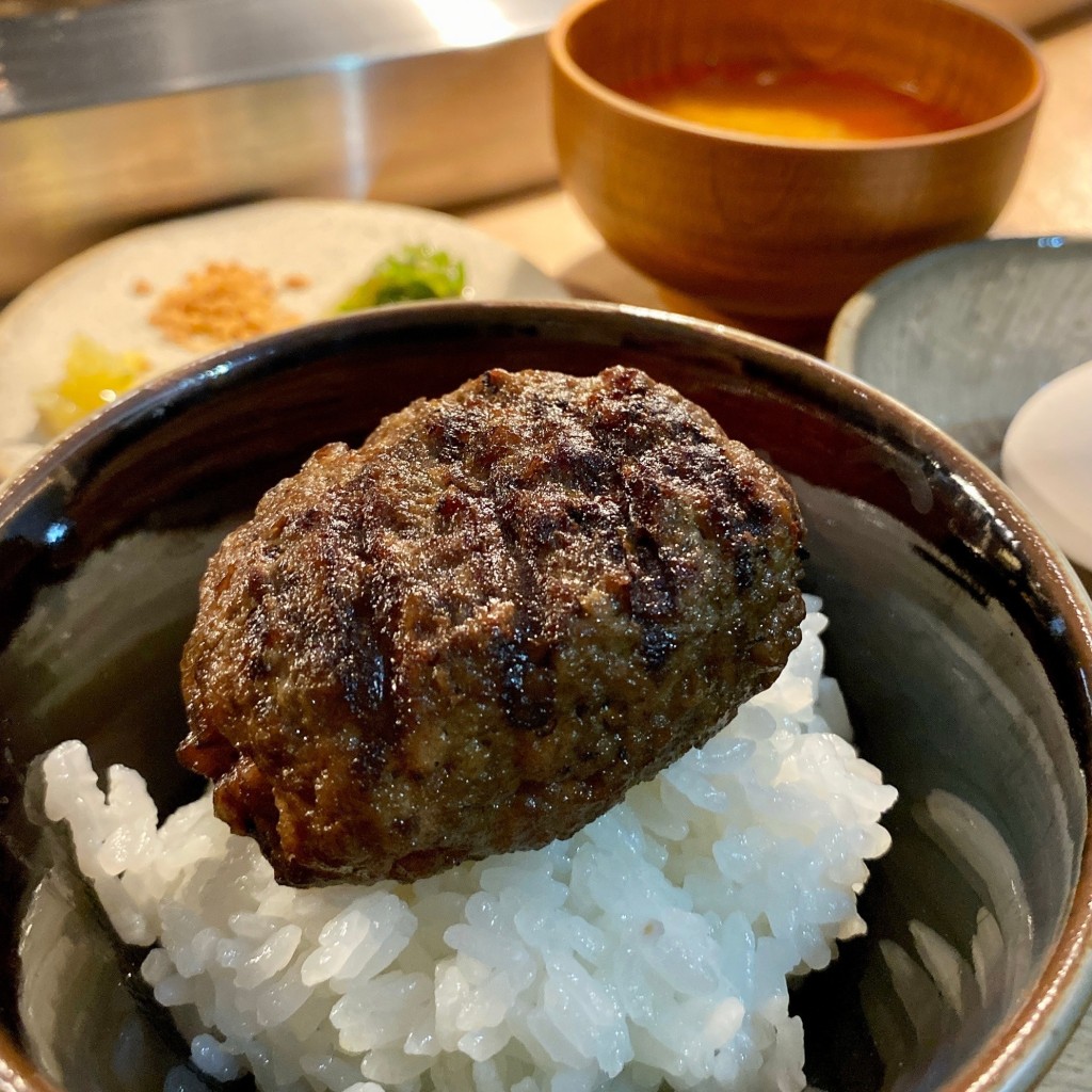 大好物は高カロリーjukanaさんが投稿した道玄坂肉料理のお店挽肉と米 渋谷店/ヒキニクトコメ シブヤテンの写真