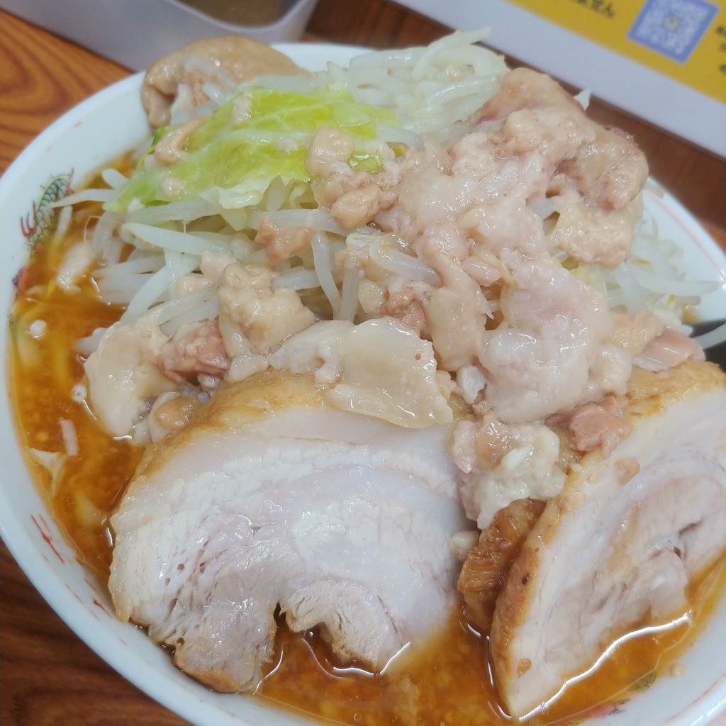 ユーザーが投稿したラーメンの写真 - 実際訪問したユーザーが直接撮影して投稿した亀戸ラーメン / つけ麺ラーメン二郎 亀戸店の写真