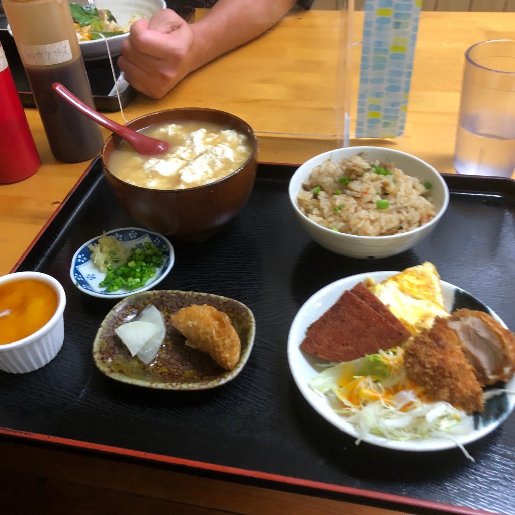 ユーザーが投稿したゆし豆腐定食の写真 - 実際訪問したユーザーが直接撮影して投稿した与儀豆腐料理島ちゃん食堂の写真