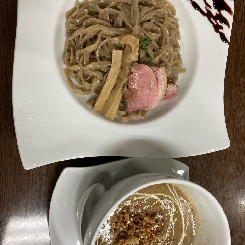 ユーザーが投稿した鴨付け麺の写真 - 実際訪問したユーザーが直接撮影して投稿した大峰元町ラーメン専門店麺麓menrokuの写真