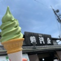 抹茶ソフトクリーム - 実際訪問したユーザーが直接撮影して投稿した宇治和菓子京阪宇治駅前 駿河屋の写真のメニュー情報