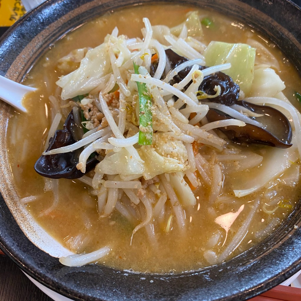 ユーザーが投稿した味噌野菜ラーメンの写真 - 実際訪問したユーザーが直接撮影して投稿した豊四季ラーメン専門店幸楽苑 柏豊四季店の写真