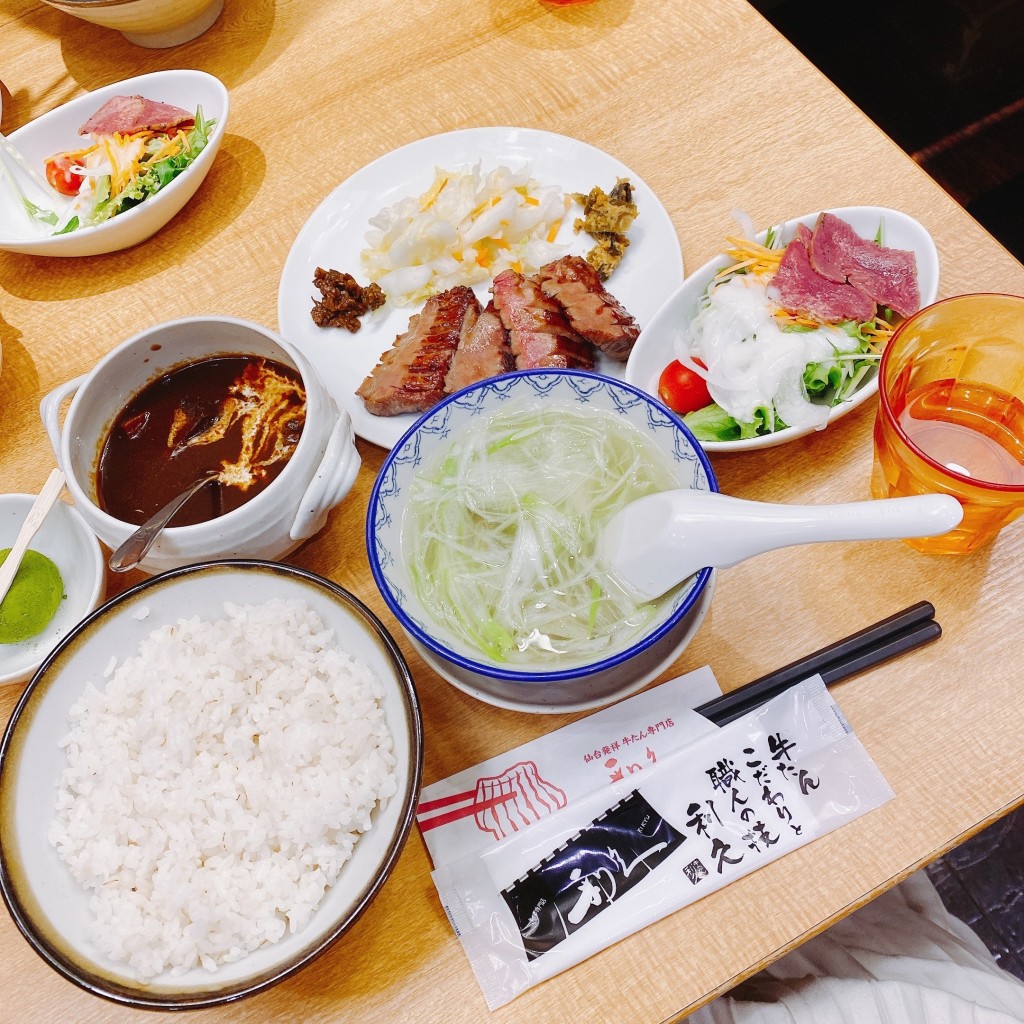 ユーザーが投稿した福定食シチューの写真 - 実際訪問したユーザーが直接撮影して投稿した渋谷牛タン利久 渋谷ヒカリエ店の写真