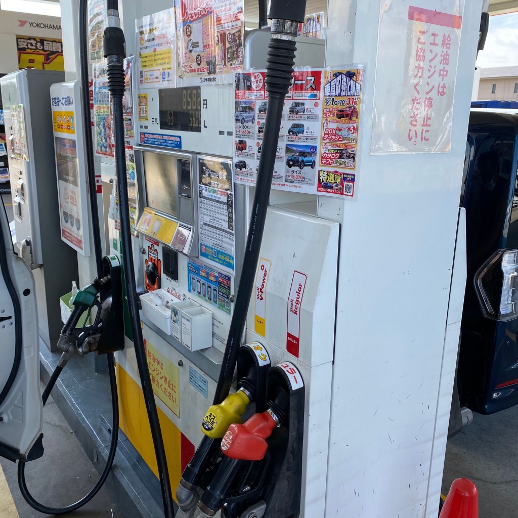 実際訪問したユーザーが直接撮影して投稿した浅田町ガソリンスタンドapollostation エザキ セルフR153日進店の写真
