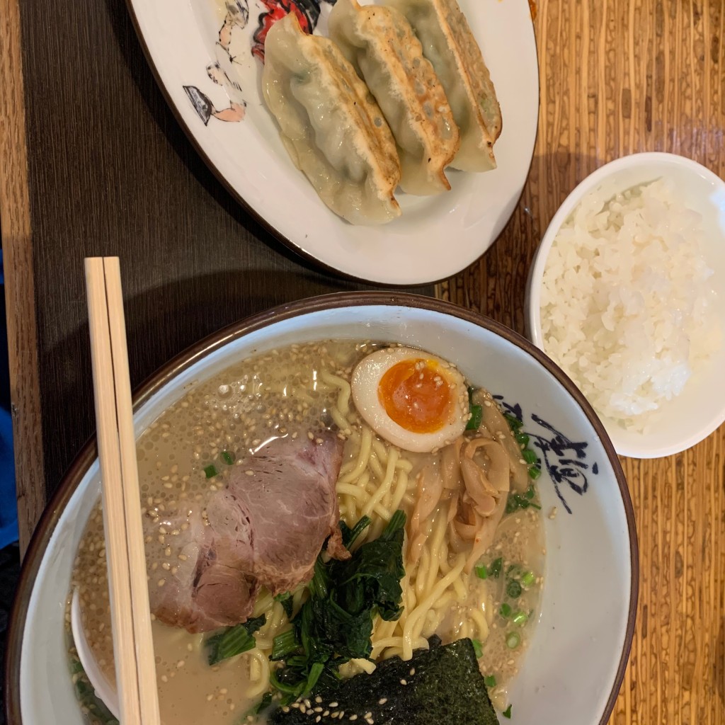 ユーザーが投稿した塩とんこつラーメンの写真 - 実際訪問したユーザーが直接撮影して投稿した奈良ラーメン専門店横濱家 こどもの国店の写真