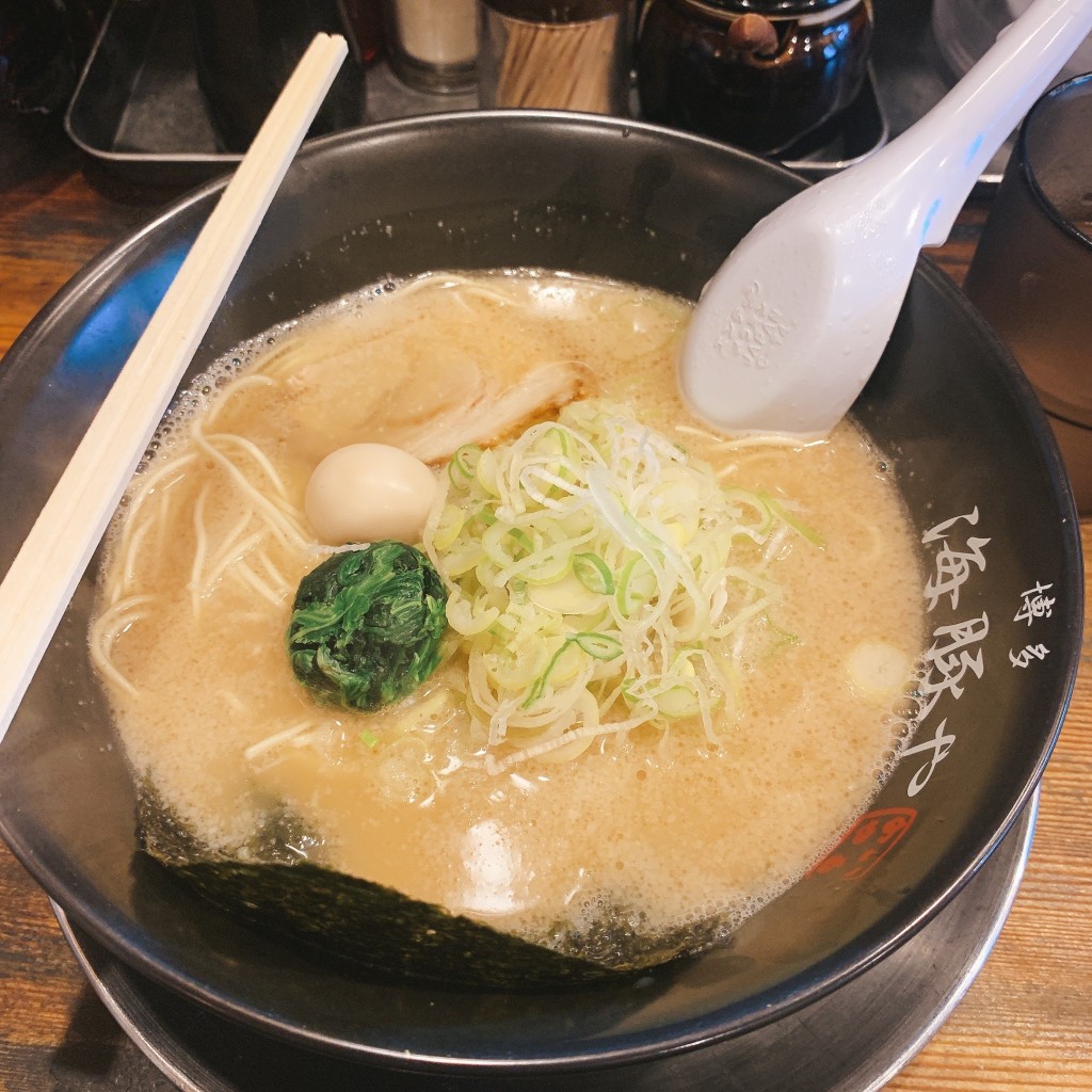 ユーザーが投稿した豚骨ラーメンの写真 - 実際訪問したユーザーが直接撮影して投稿した大橋ラーメン / つけ麺博多 海豚や 大橋店の写真