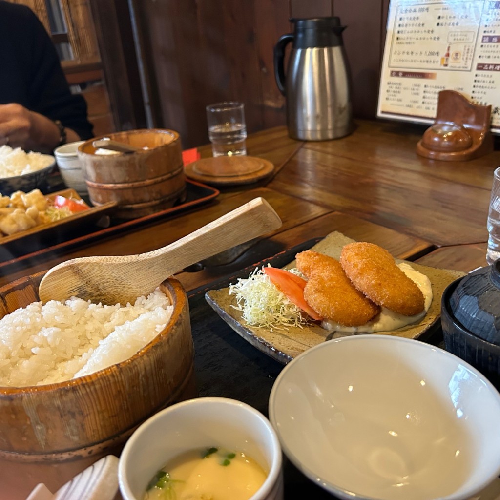 ユーザーが投稿したかにクリームコロッケ定食の写真 - 実際訪問したユーザーが直接撮影して投稿した石垣東郷土料理民芸茶屋 味蔵の写真