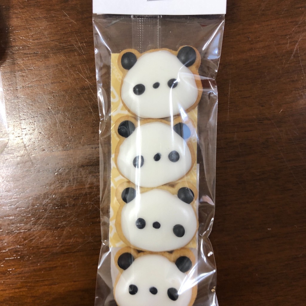 ユーザーが投稿したアイシングクッキーパンダの写真 - 実際訪問したユーザーが直接撮影して投稿した餅飯殿町スイーツKUMI茶菓の写真
