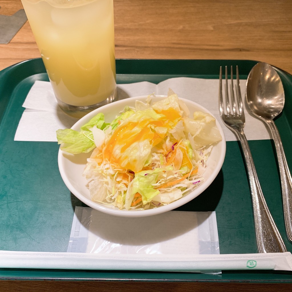ユーザーが投稿したパスタサラダセットの写真 - 実際訪問したユーザーが直接撮影して投稿した渋谷カフェPRONTO 渋谷宮下公園店の写真