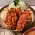 カキフライ定食 - 実際訪問したユーザーが直接撮影して投稿した赤坂とんかつとんかつ 末吉の写真のメニュー情報