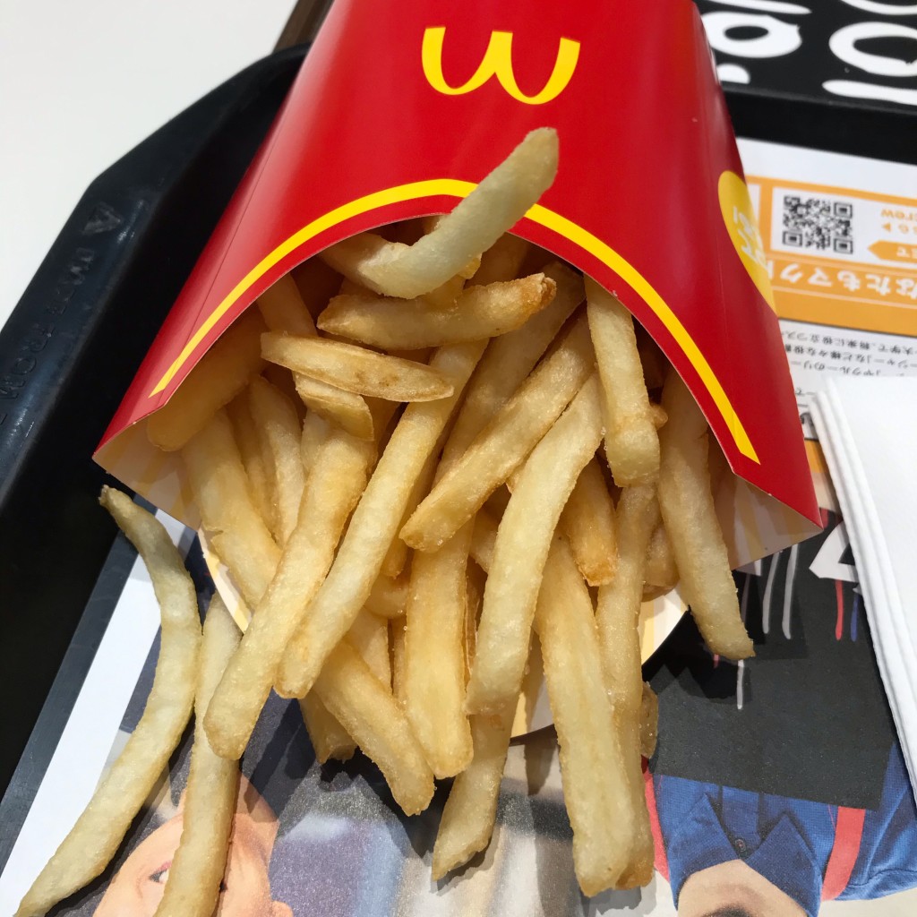 ユーザーが投稿したマックフライポテトの写真 - 実際訪問したユーザーが直接撮影して投稿した上島ファーストフードマクドナルド イオンモール熊本店の写真