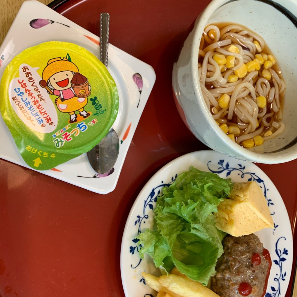 ユーザーが投稿したお子様ハンバーグセットの写真 - 実際訪問したユーザーが直接撮影して投稿した新家和食 / 日本料理和食麺処サガミ 千音寺店の写真
