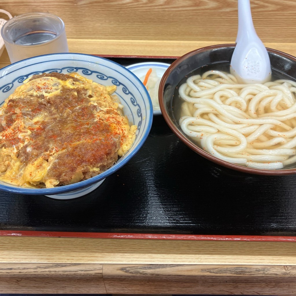 ユーザーが投稿したチキンカツ丼セット  うの写真 - 実際訪問したユーザーが直接撮影して投稿した無量寺町寿司ヤハタ すしべん 桂店の写真