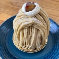 和栗のモンブラン - 実際訪問したユーザーが直接撮影して投稿した神園ケーキブランシェの写真のメニュー情報
