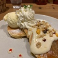 メープルフロマージipancake - 実際訪問したユーザーが直接撮影して投稿した嘉久志町スイーツカフェ 桜コ..の写真のメニュー情報