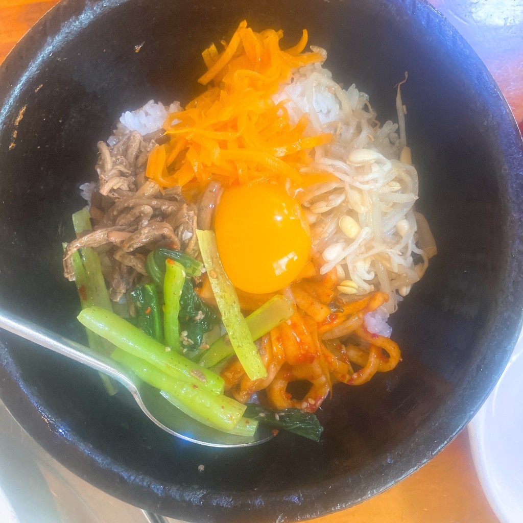 ユーザーが投稿した石焼ビビンバの写真 - 実際訪問したユーザーが直接撮影して投稿した島韓国料理韓国家庭料理どらじの写真