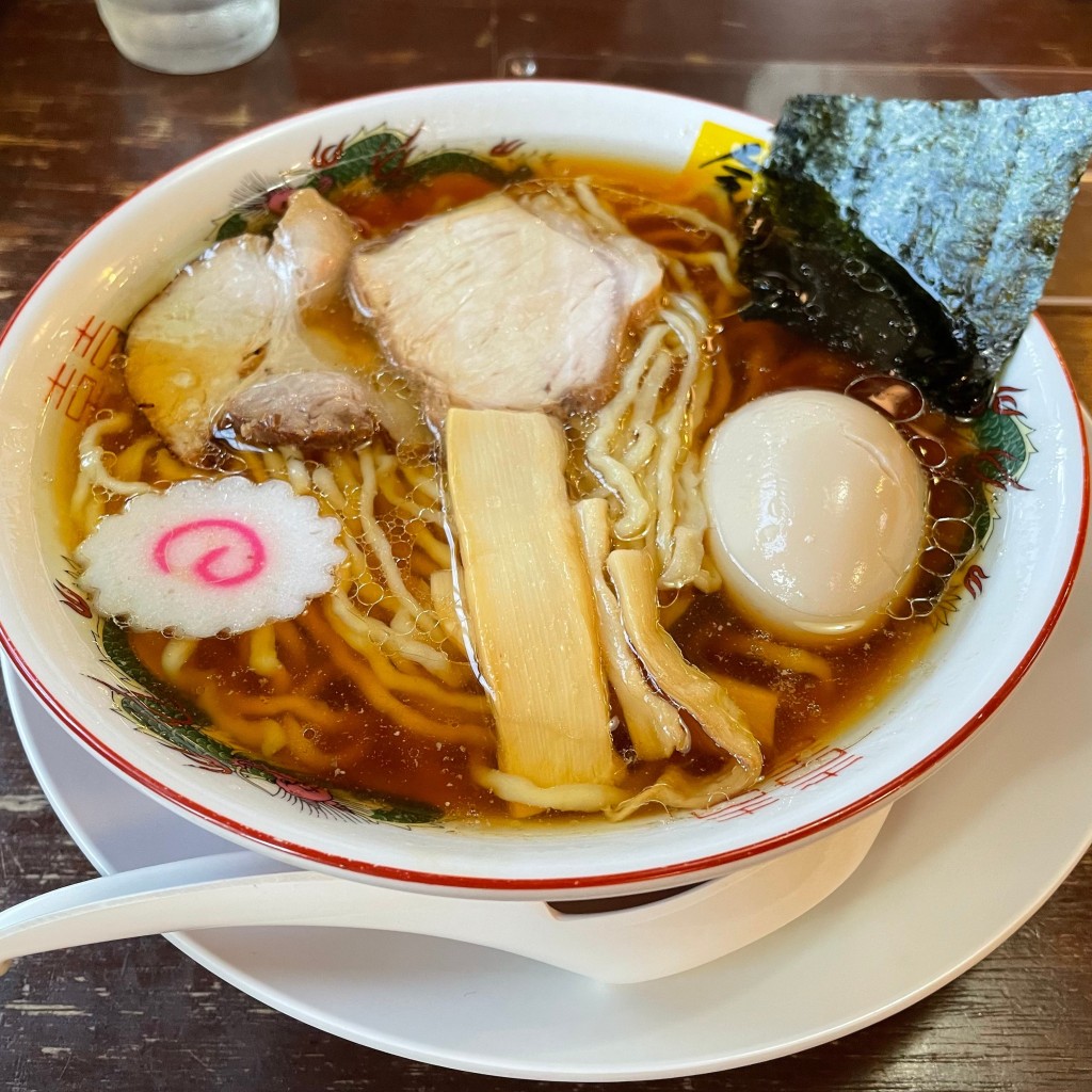 ユーザーが投稿した味玉ラーメンの写真 - 実際訪問したユーザーが直接撮影して投稿した萱田町ラーメン / つけ麺中華そば 金ちゃんの写真