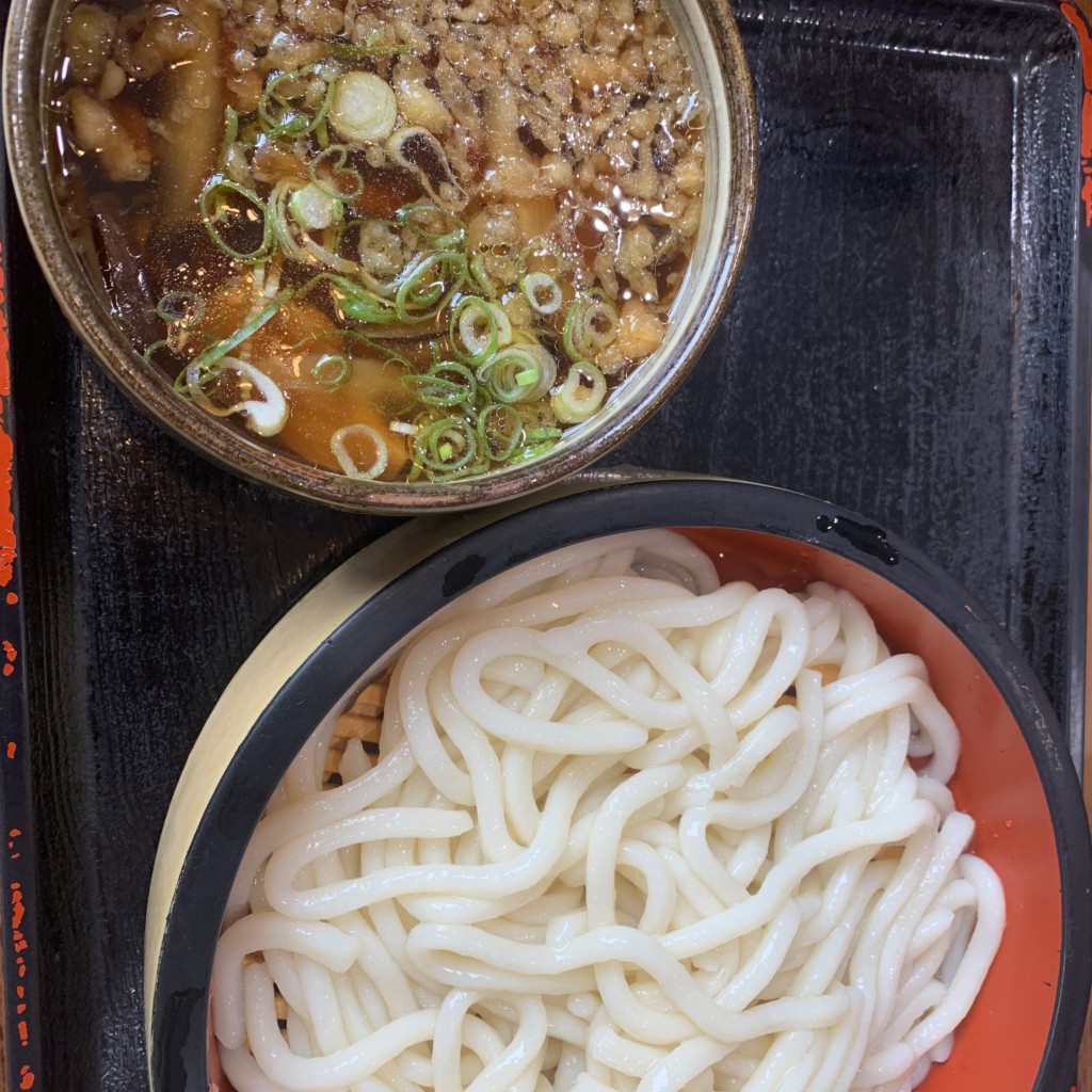 ユーザーが投稿した鶏つけ麺うどんの写真 - 実際訪問したユーザーが直接撮影して投稿した角子南うどん鳴門うどん 大在店の写真