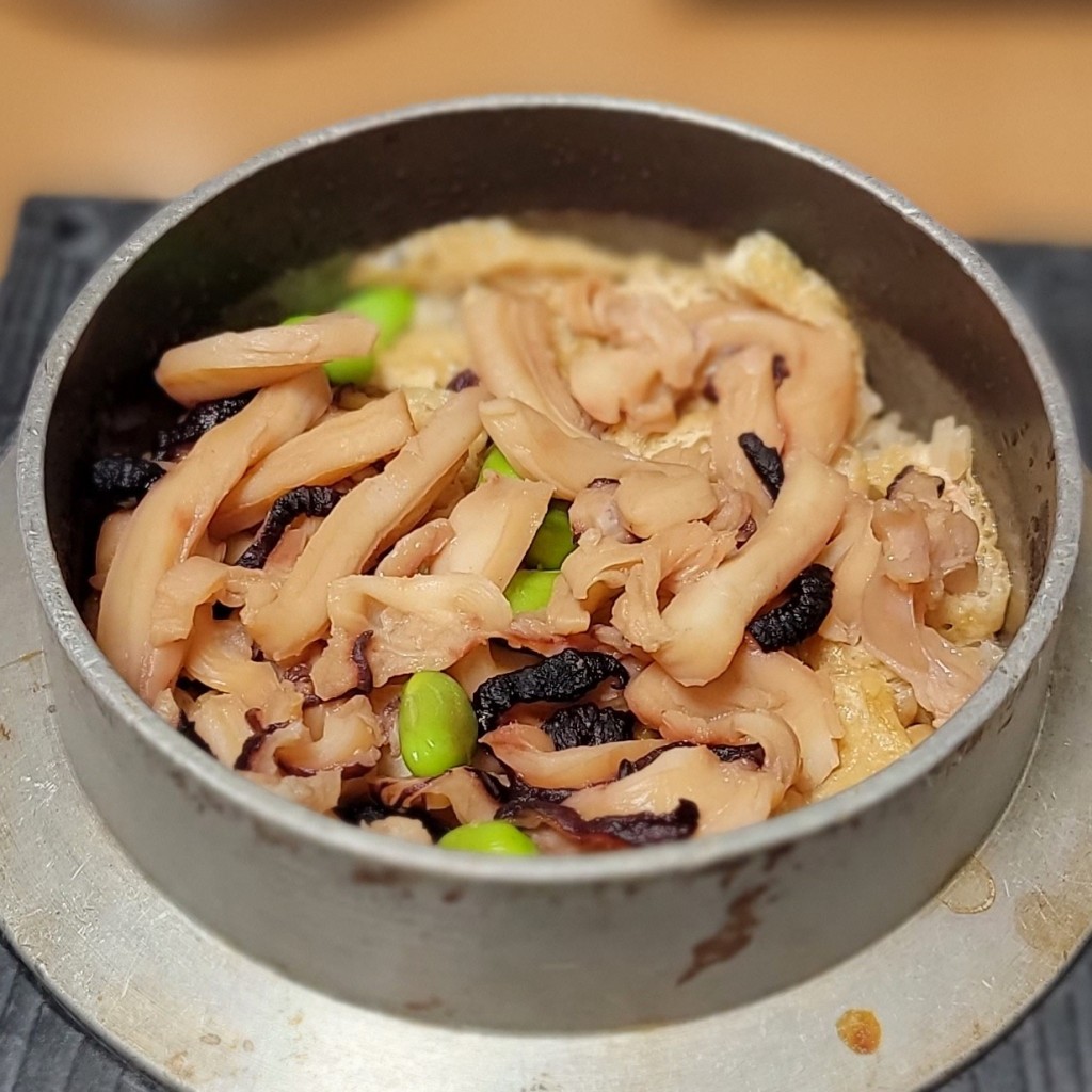 ユーザーが投稿したタコノヤワラカ煮釜飯の写真 - 実際訪問したユーザーが直接撮影して投稿した池袋本町和食 / 日本料理釜寅 北池袋店の写真