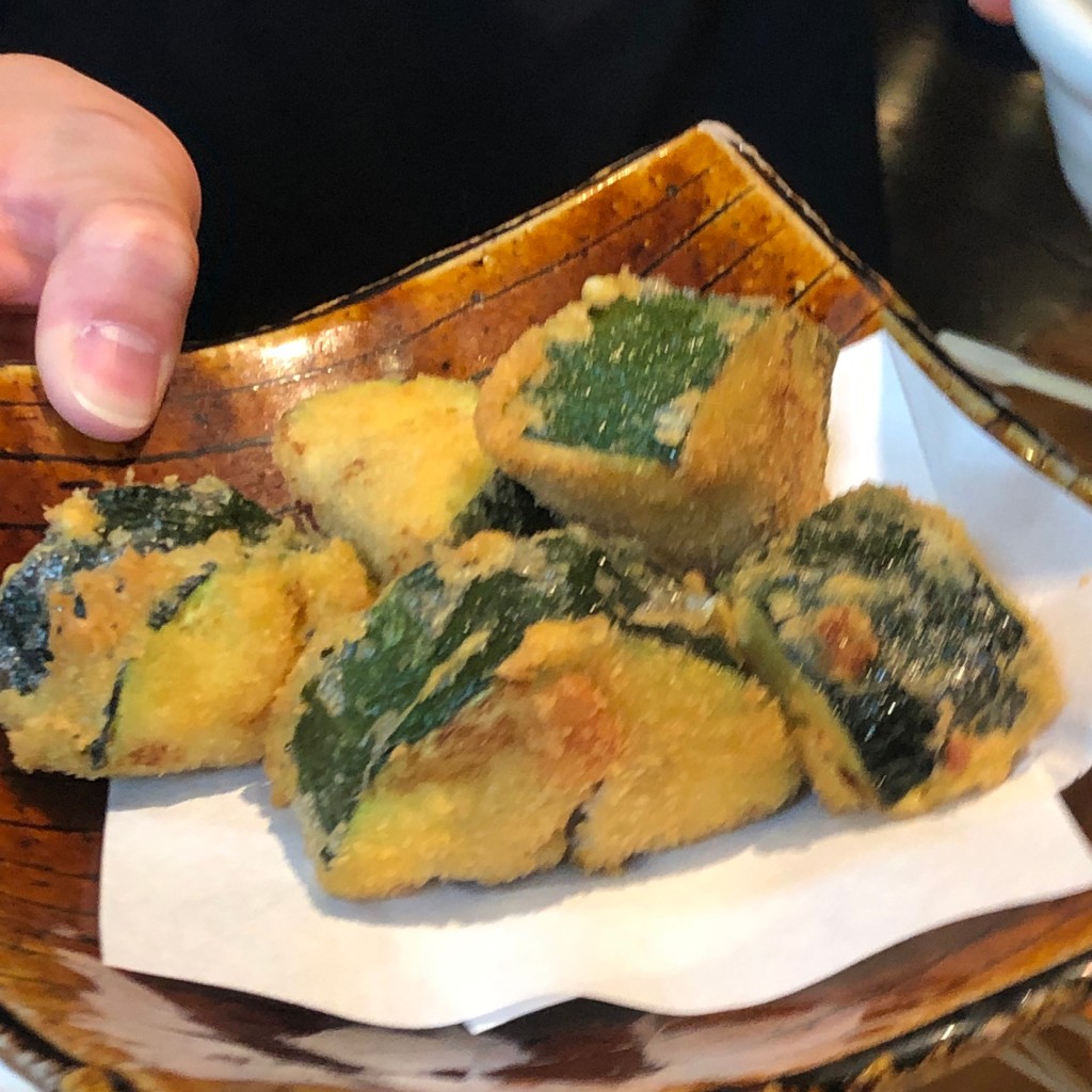 ユーザーが投稿したズッキーニ肉詰フライの写真 - 実際訪問したユーザーが直接撮影して投稿した仏生山町焼鳥てんやわんやの写真