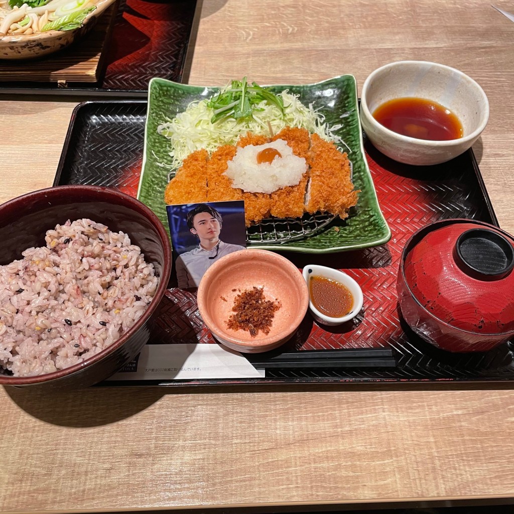 ユーザーが投稿した梅おろしチキンかつ定食の写真 - 実際訪問したユーザーが直接撮影して投稿した西新宿定食屋大戸屋 東京オペラシティ店の写真