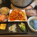 イカの甘辛焼き定食 - 実際訪問したユーザーが直接撮影して投稿した新橋韓国料理韓国家庭料理 だひゃんの写真のメニュー情報