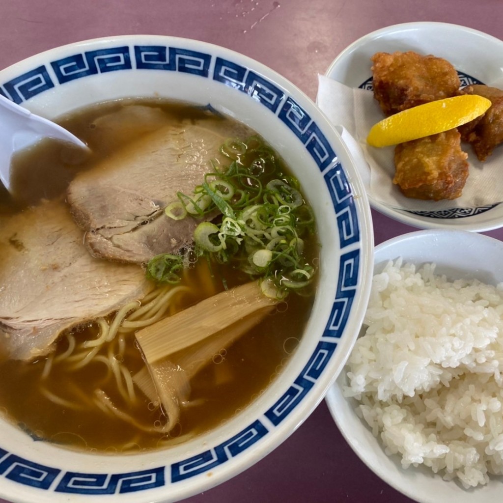 ユーザーが投稿したにんにくラーメン定食の写真 - 実際訪問したユーザーが直接撮影して投稿した長岡ラーメン / つけ麺北京の写真