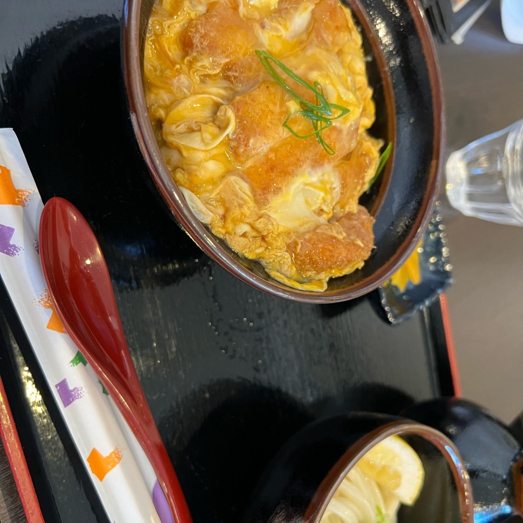 ユーザーが投稿したかつ丼定食の写真 - 実際訪問したユーザーが直接撮影して投稿した古江台うどん豆・太鼓亭 吹田北千里駅ビル店の写真