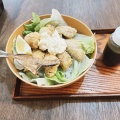アジフライ丼 - 実際訪問したユーザーが直接撮影して投稿した本町魚介 / 海鮮料理himono stand hayaseの写真のメニュー情報