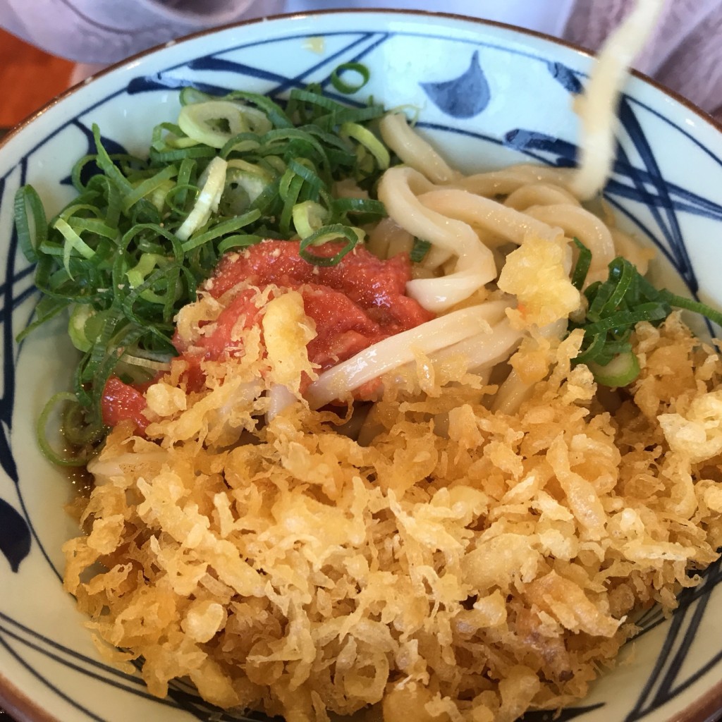 ユーザーが投稿したぶっかけ(300)の写真 - 実際訪問したユーザーが直接撮影して投稿した東石川うどん丸亀製麺 ひたちなか店の写真