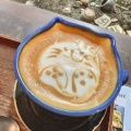 カフェラテ - 実際訪問したユーザーが直接撮影して投稿した芝田カフェCafeゆう 大阪梅田店の写真のメニュー情報