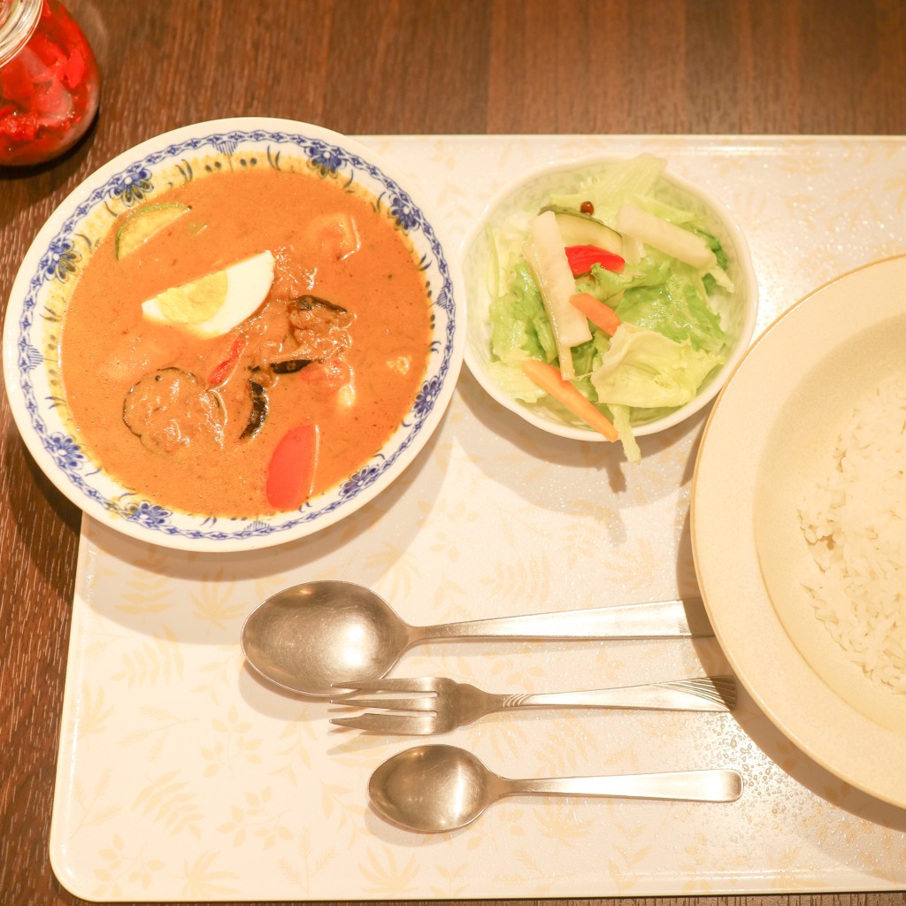 ユーザーが投稿したエビ野菜カレーの写真 - 実際訪問したユーザーが直接撮影して投稿した阿佐谷南カレー紅屋の写真