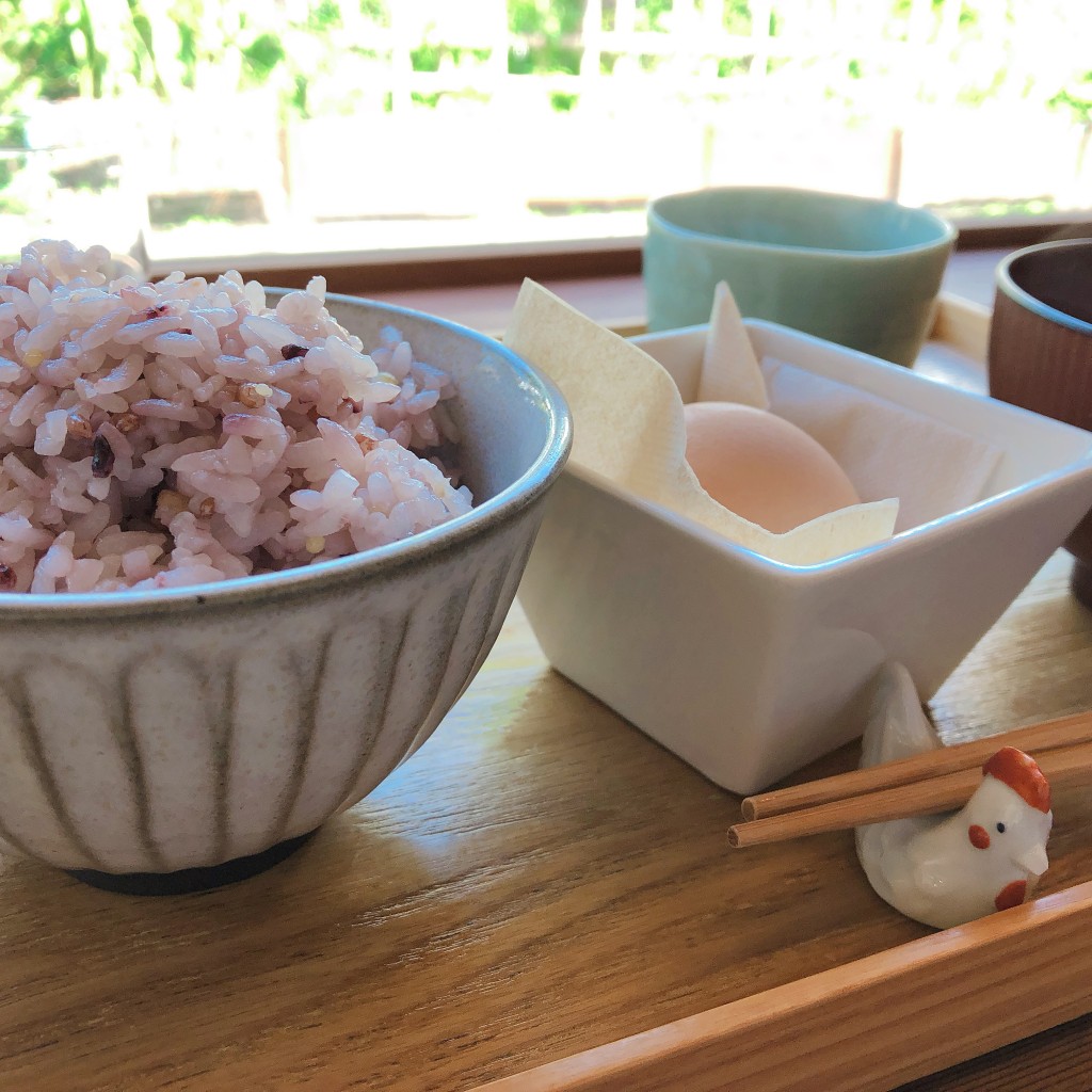 ユーザーが投稿した朝定食/平飼いたまごの写真 - 実際訪問したユーザーが直接撮影して投稿した小町定食屋朝食屋 COBAKABAの写真