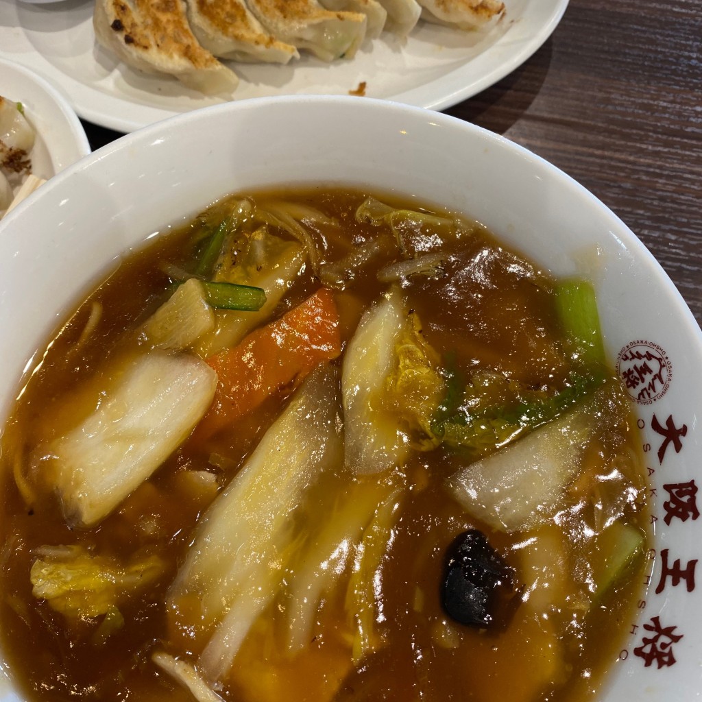 ユーザーが投稿した五目あんかけ麺の写真 - 実際訪問したユーザーが直接撮影して投稿した榎餃子大阪王将 イオンモールむさし村山店の写真