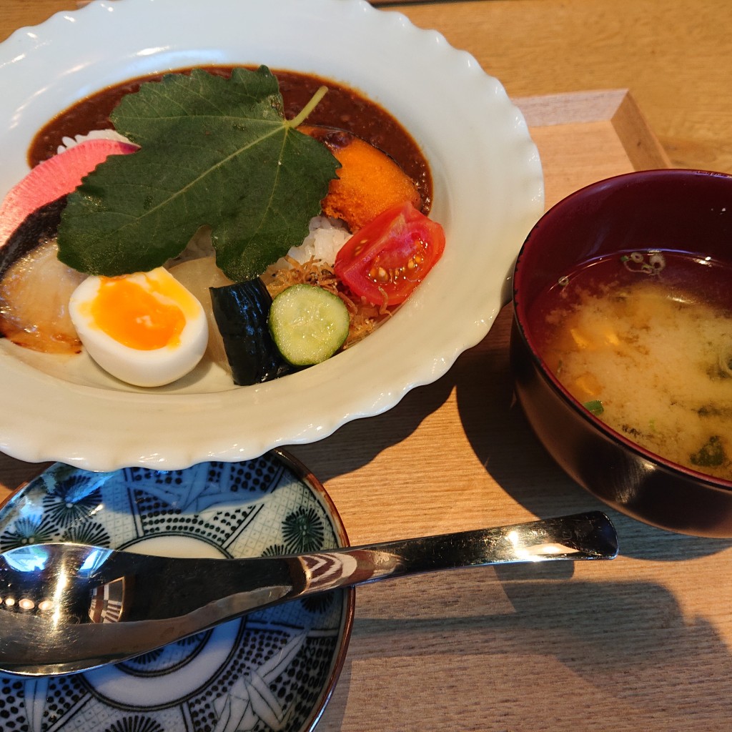 ユーザーが投稿したおばんざいカレーの写真 - 実際訪問したユーザーが直接撮影して投稿した渋谷和食 / 日本料理圓 弁柄の写真